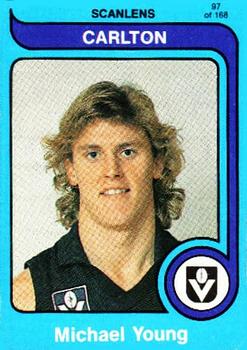 1980 Scanlens VFL #97 Michael Young Front